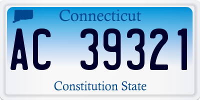 CT license plate AC39321