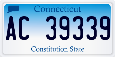 CT license plate AC39339