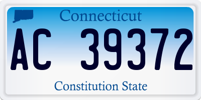 CT license plate AC39372