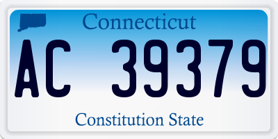 CT license plate AC39379