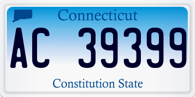 CT license plate AC39399