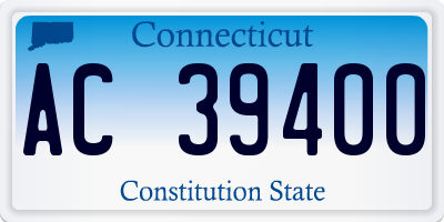 CT license plate AC39400