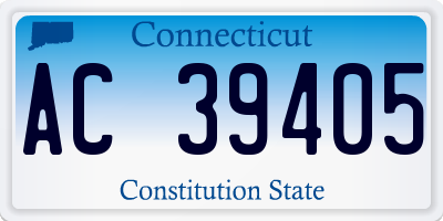 CT license plate AC39405