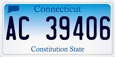CT license plate AC39406