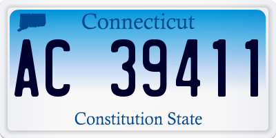CT license plate AC39411