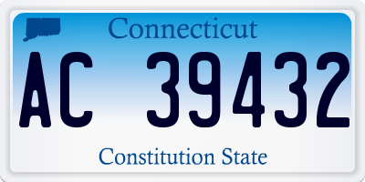 CT license plate AC39432