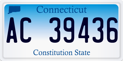 CT license plate AC39436