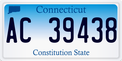 CT license plate AC39438