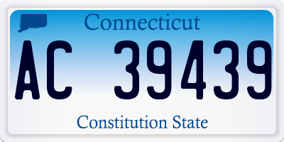 CT license plate AC39439