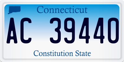 CT license plate AC39440