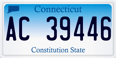 CT license plate AC39446