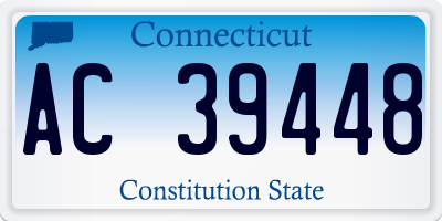 CT license plate AC39448