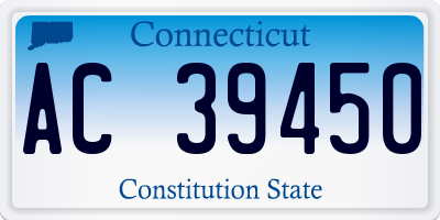 CT license plate AC39450