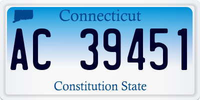 CT license plate AC39451