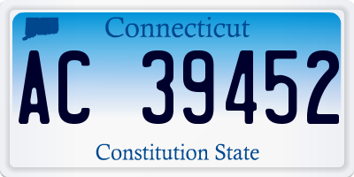 CT license plate AC39452