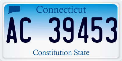 CT license plate AC39453