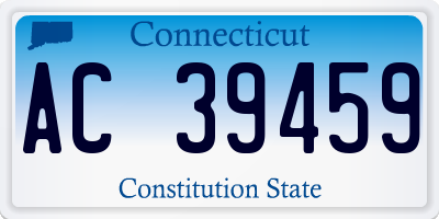 CT license plate AC39459