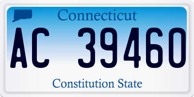 CT license plate AC39460