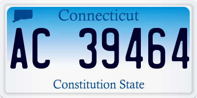 CT license plate AC39464