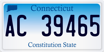 CT license plate AC39465