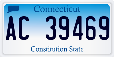 CT license plate AC39469