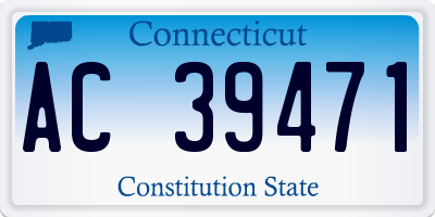 CT license plate AC39471
