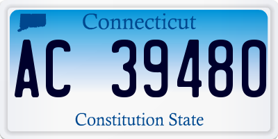 CT license plate AC39480