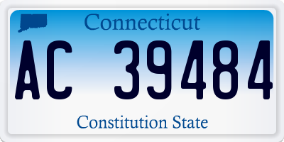 CT license plate AC39484