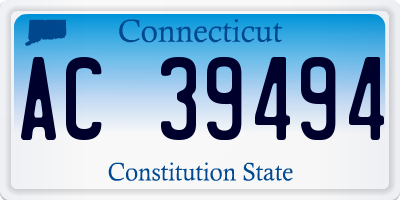 CT license plate AC39494