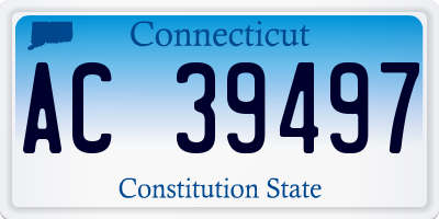 CT license plate AC39497