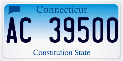 CT license plate AC39500