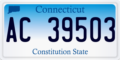 CT license plate AC39503