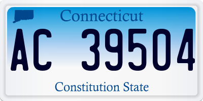 CT license plate AC39504