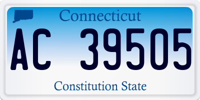 CT license plate AC39505