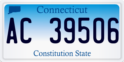 CT license plate AC39506
