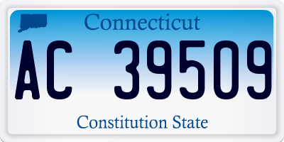 CT license plate AC39509