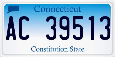 CT license plate AC39513