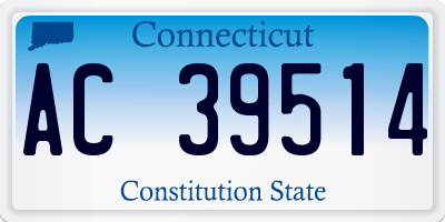 CT license plate AC39514