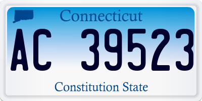 CT license plate AC39523