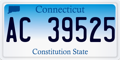 CT license plate AC39525