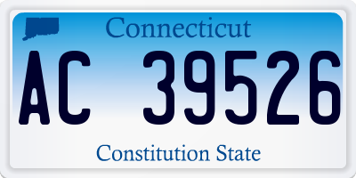 CT license plate AC39526
