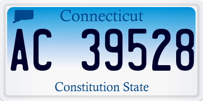 CT license plate AC39528