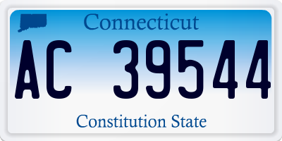 CT license plate AC39544