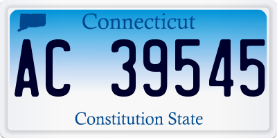 CT license plate AC39545