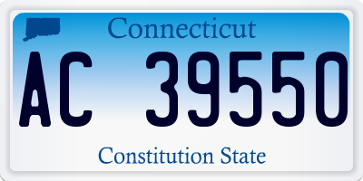 CT license plate AC39550