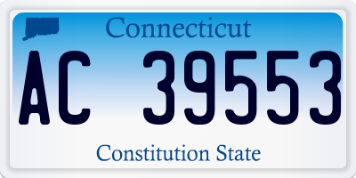 CT license plate AC39553