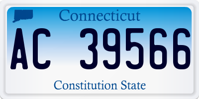 CT license plate AC39566