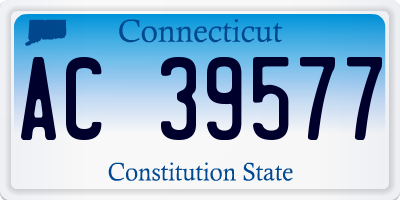 CT license plate AC39577