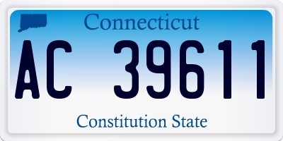 CT license plate AC39611