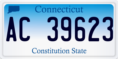 CT license plate AC39623